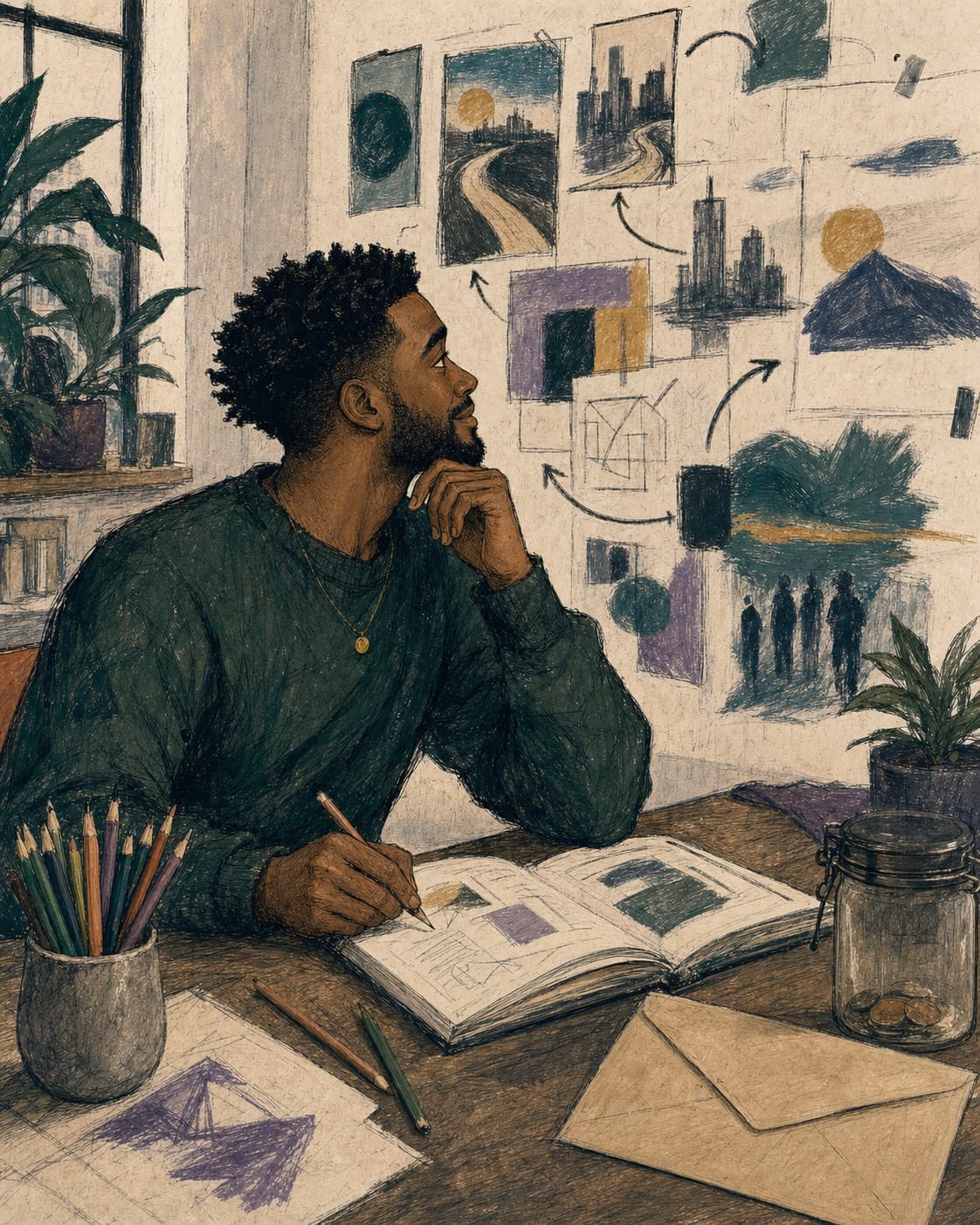 The Vision Drifter editorial character
